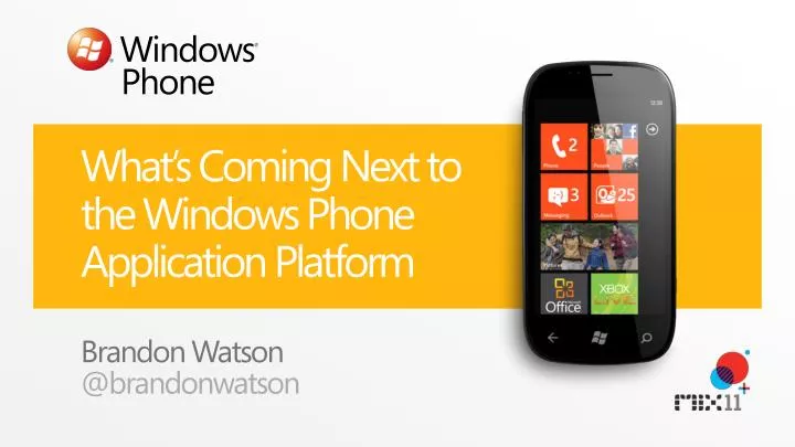 what s c oming n ext to the windows phone application platform