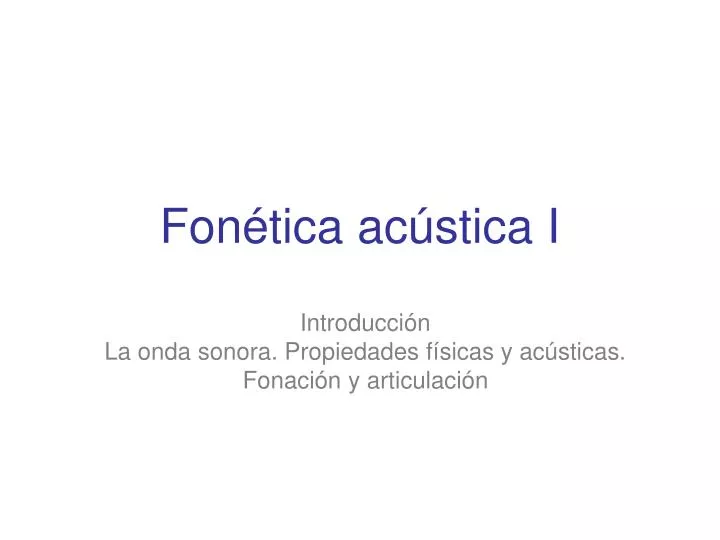 fon tica ac stica i