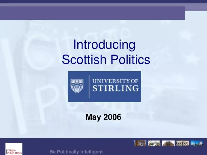 introducing scottish politics