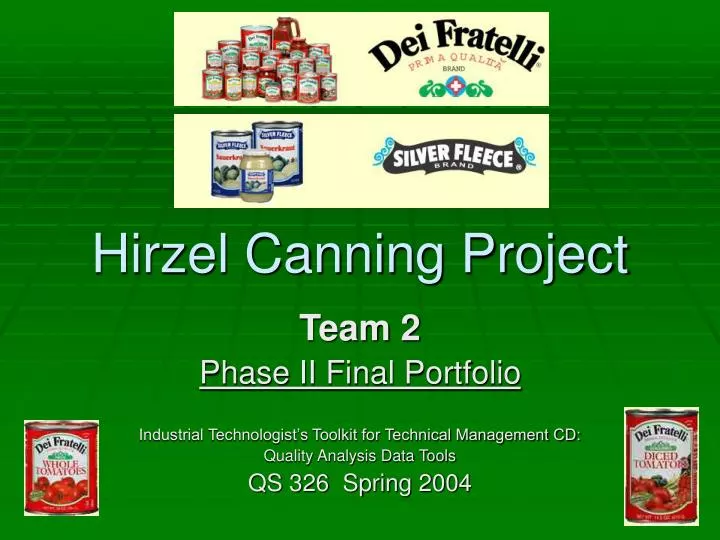 hirzel canning project