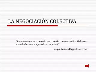 LA NEGOCIACIÓN COLECTIVA