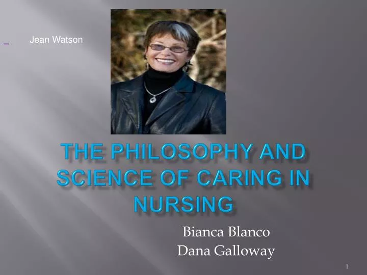 the philosophy and science of caring in nursing