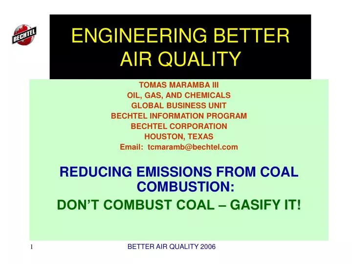 engineering better air quality
