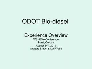 ODOT Bio-diesel