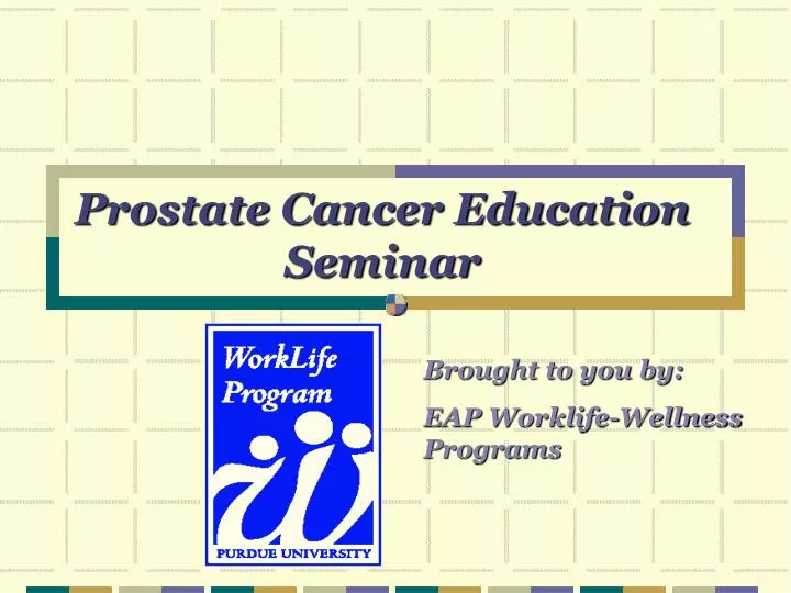 prostate cancer education seminar