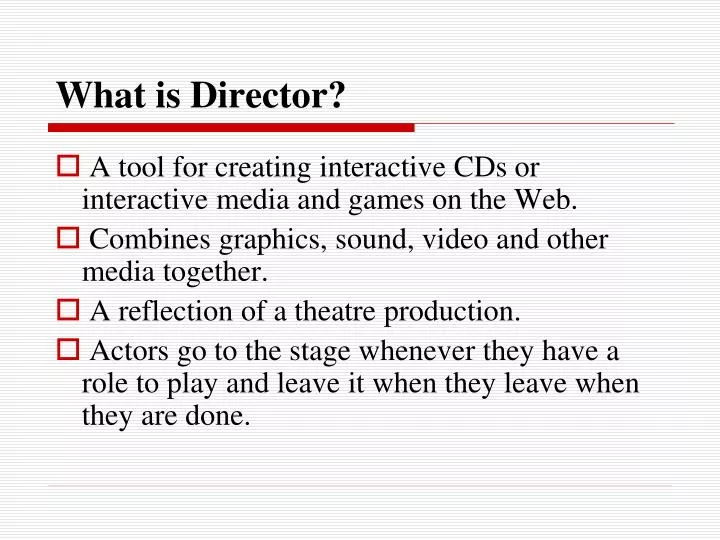 what is director