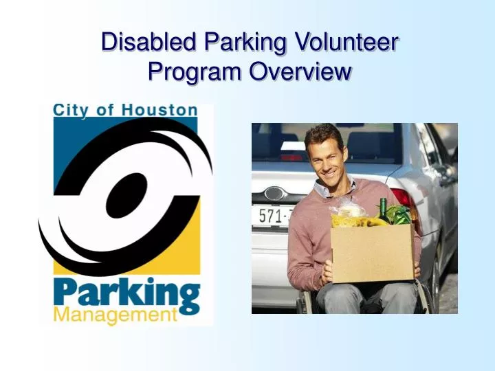 disabled parking volunteer program overview