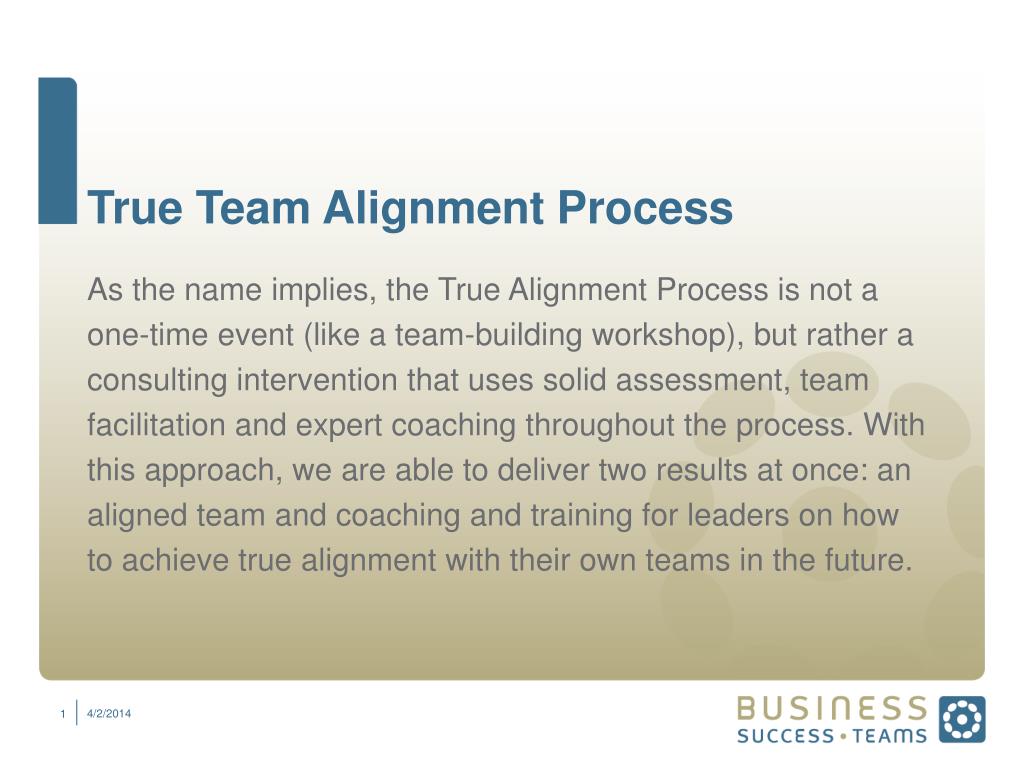 PPT - True Team Alignment Process PowerPoint Presentation, free ...