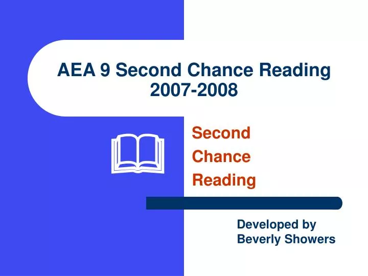 aea 9 second chance reading 2007 2008