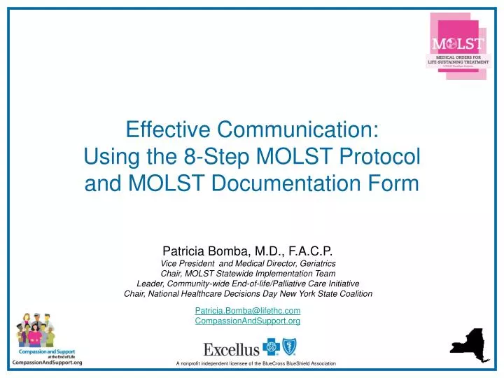 effective communication using the 8 step molst protocol and molst documentation form