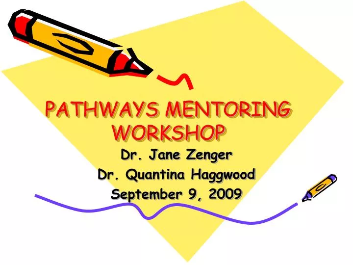 pathways mentoring workshop