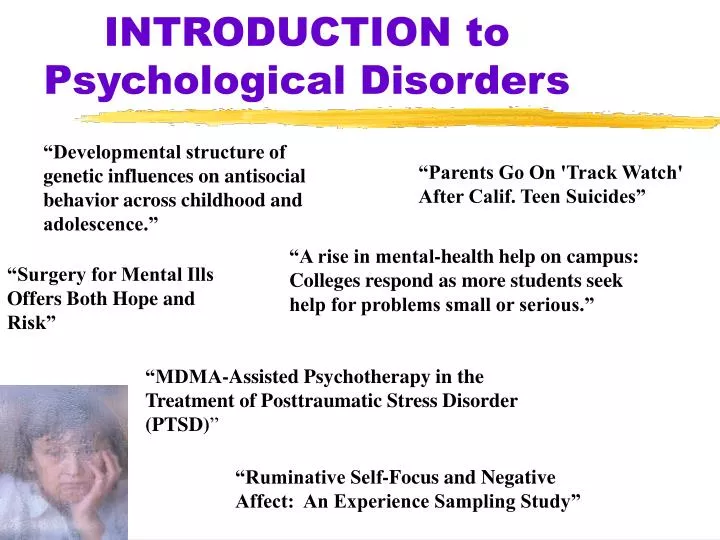 introduction to psychological disorders