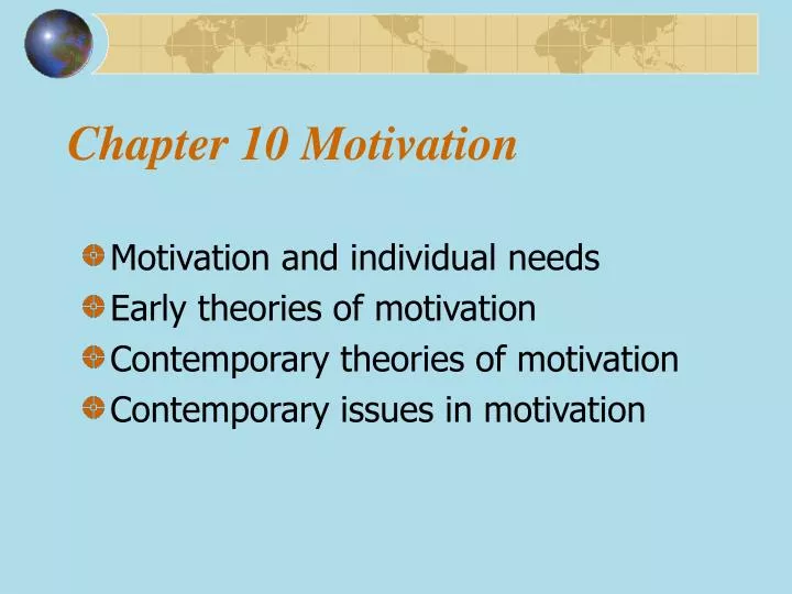 chapter 10 motivation
