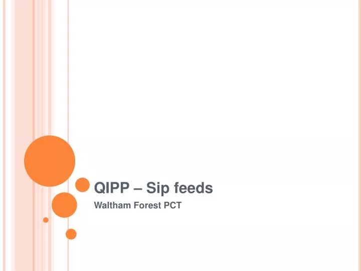 qipp sip feeds