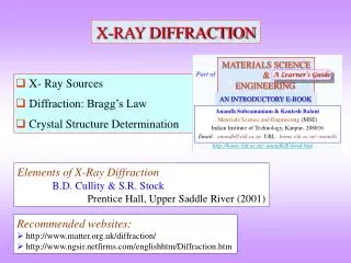 X-RAY DIFFRACTION