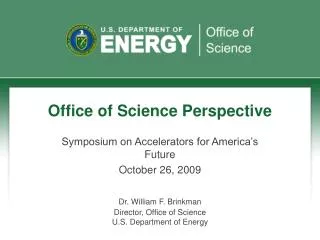 Office of Science Perspective