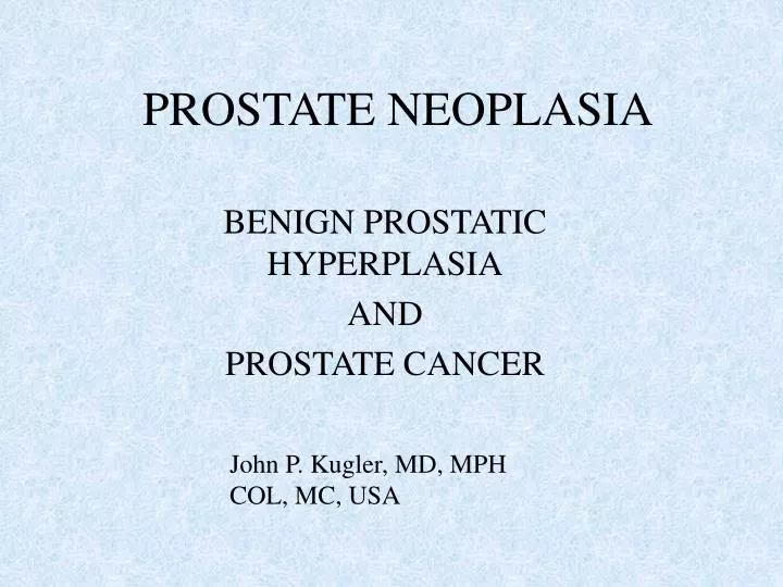 prostate neoplasia