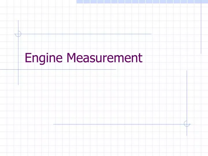 engine measurement