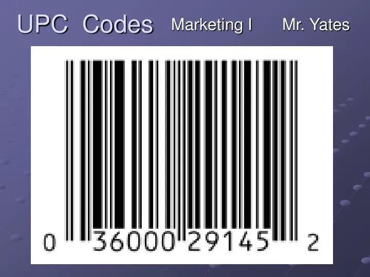 upc codes
