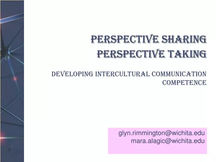 perspective sharing perspective taking developing intercultural communication competence