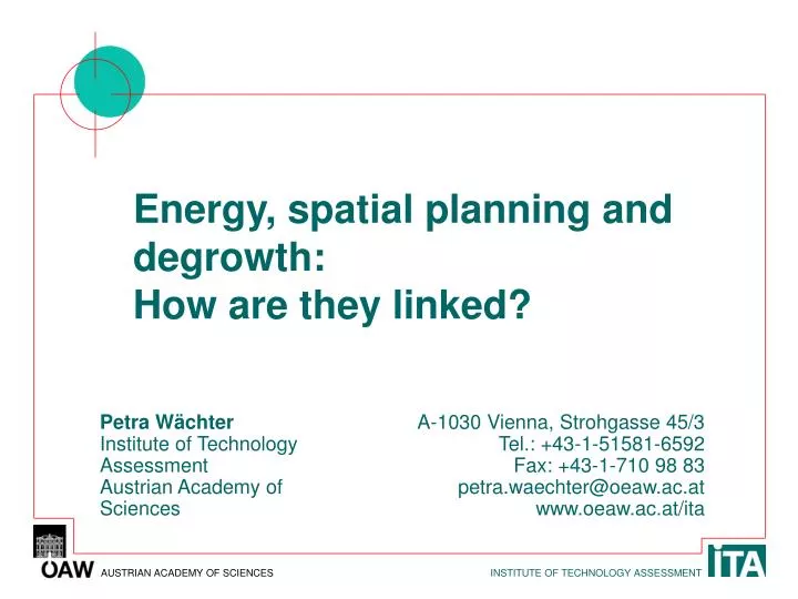 energy spatial planning and degrowth how are they linked