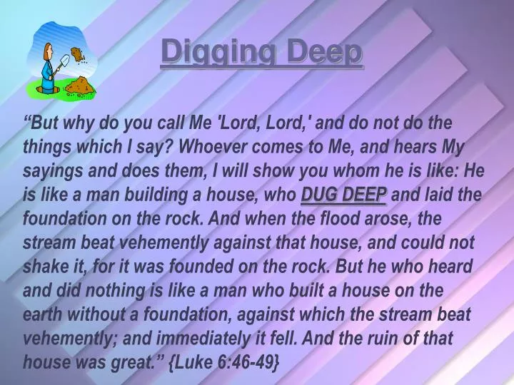 digging deep