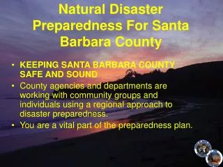 Natural Disaster Preparedness For Santa Barbara County