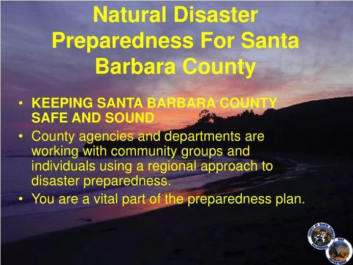natural disaster preparedness for santa barbara county
