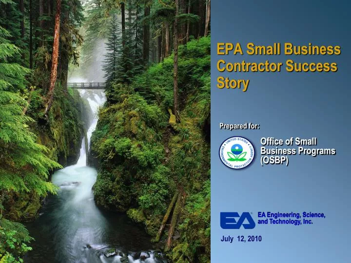 epa small business contractor success story
