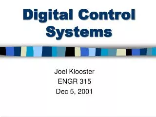 Digital Control Systems