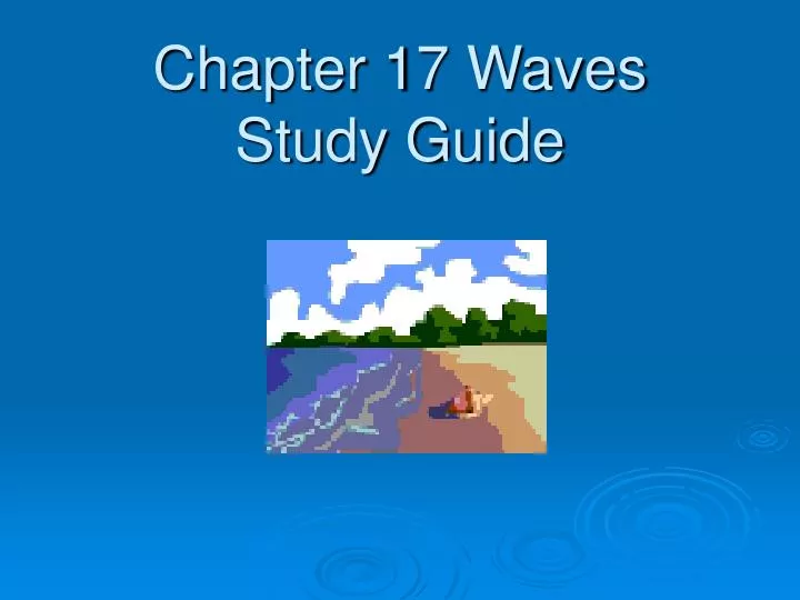 chapter 17 waves study guide