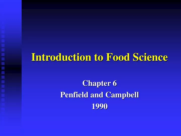 introduction to food science