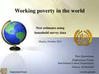 Theo Sparreboom Employment Trends International Labour Organization Geneva, Switzerland