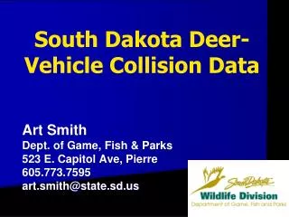 South Dakota Deer-Vehicle Collision Data