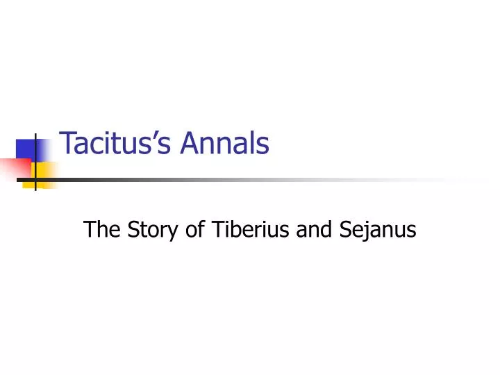 tacitus s annals