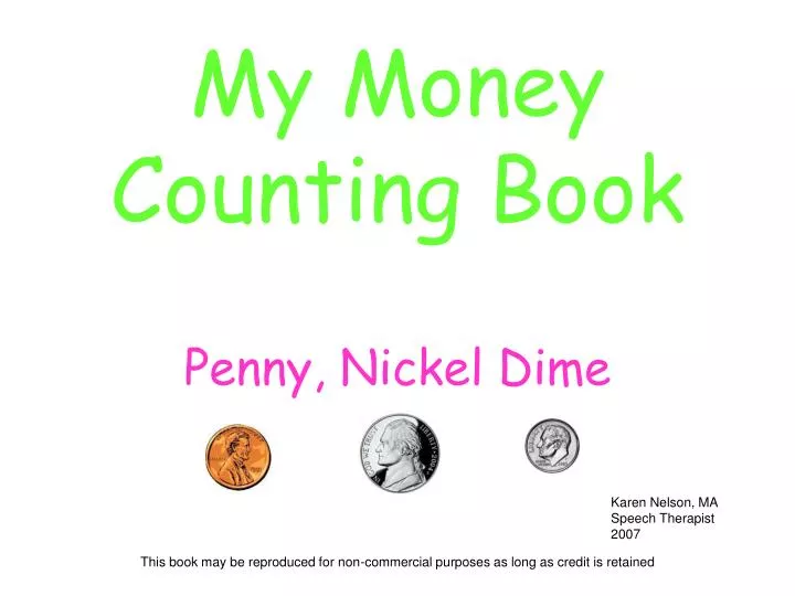my money counting book penny nickel dime