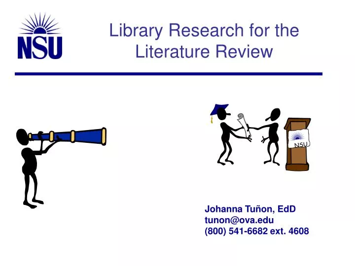 library research for the literature review