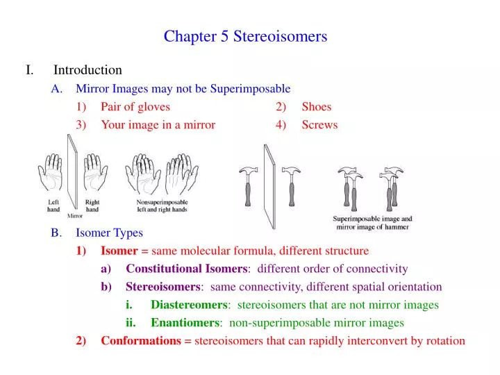 chapter 5 stereoisomers