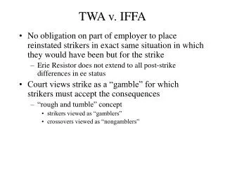TWA v. IFFA