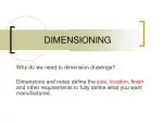 DIMENSIONING - slide 1