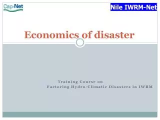 Economics of disaster