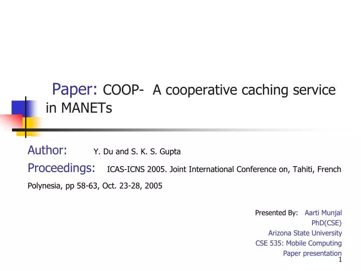 paper coop a cooperative caching service in manets