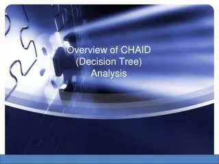 Overview of CHAID (Decision Tree) Analysis