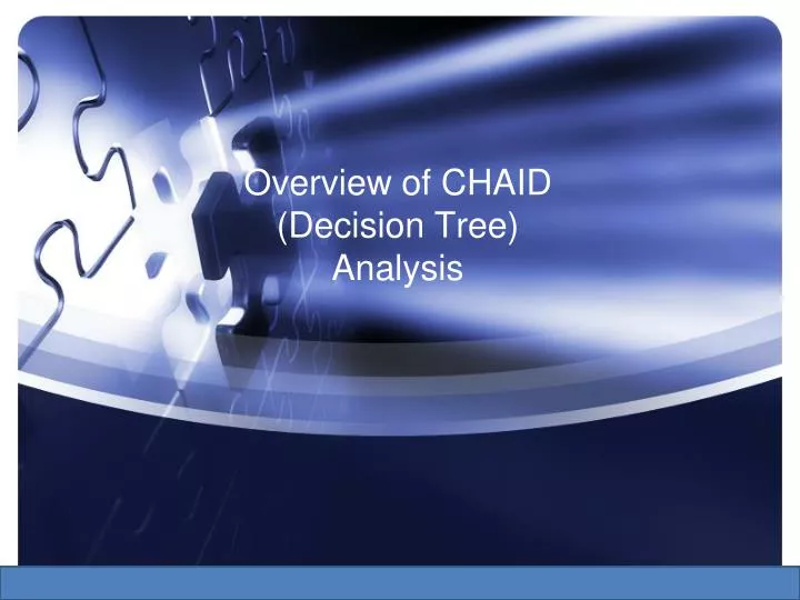 overview of chaid decision tree analysis