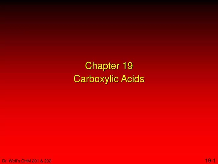 chapter 19 carboxylic acids