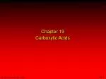Chapter 19 Carboxylic Acids - slide 1