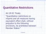 Quantitative Restrictions - slide 1