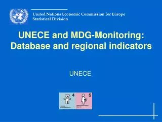 UNECE and MDG-Monitoring: Database and regional indicators