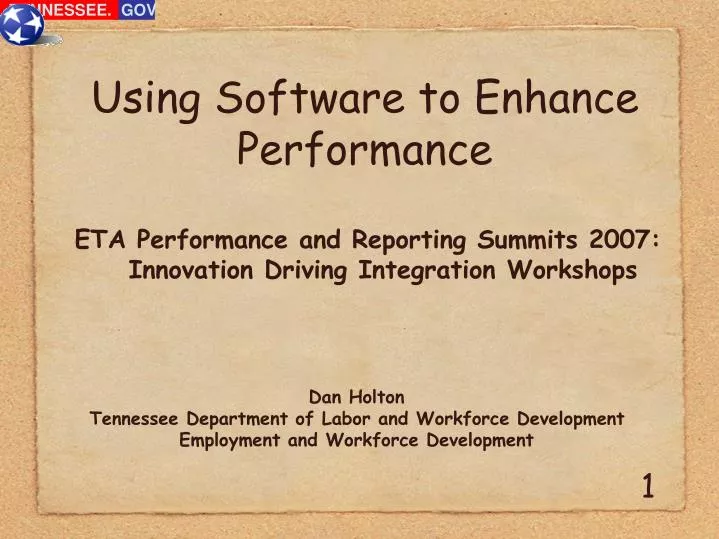 using software to enhance performance