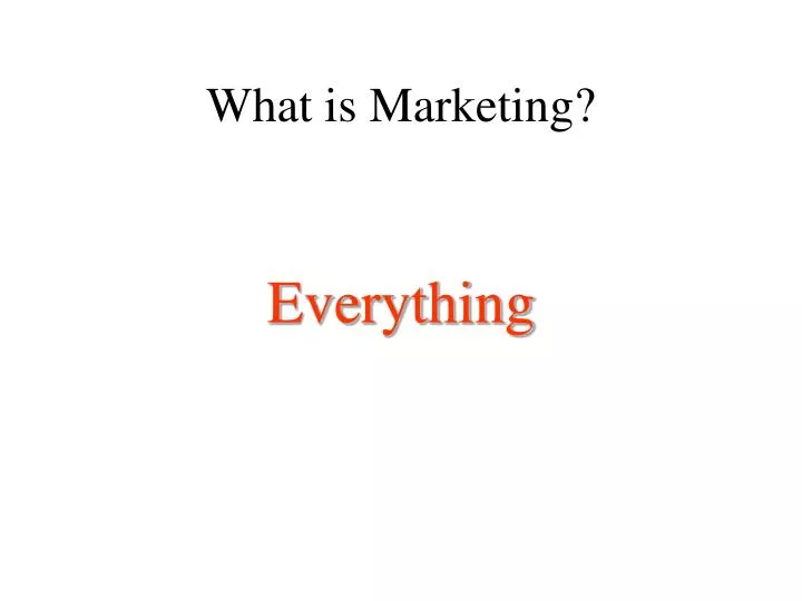 what is marketing